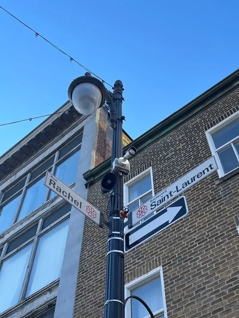 Installato in alto, copre zone fino a 30 metri di distanza.