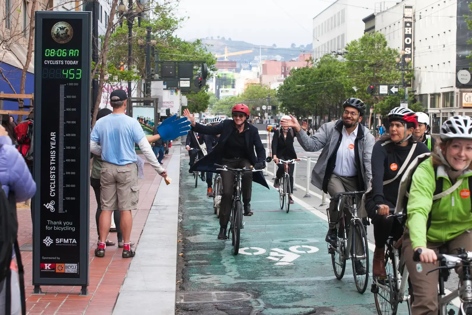 Barometro della ciclabilità per pubblicizzare l'uso della bicicletta e degli spostamenti a piedi