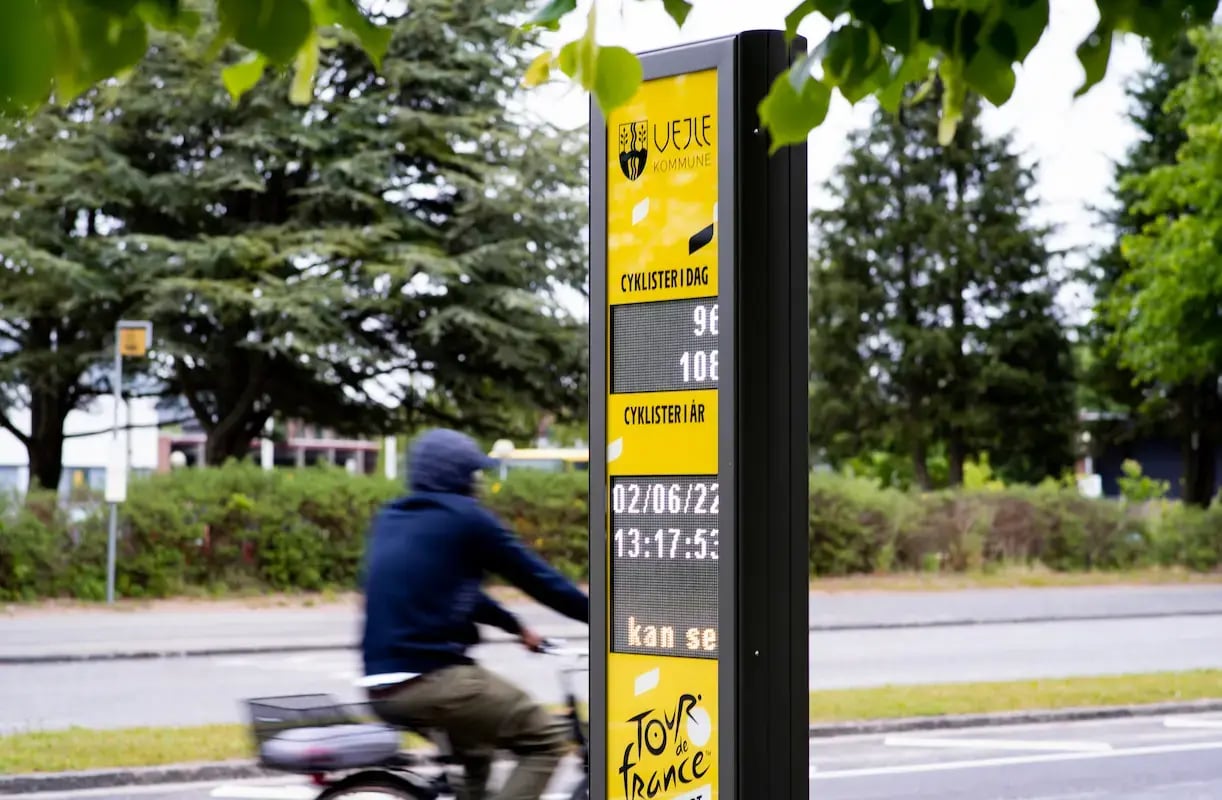 Comunicate con la vostra comunità ciclistica con il display Eco-DISPLAY Classic+.